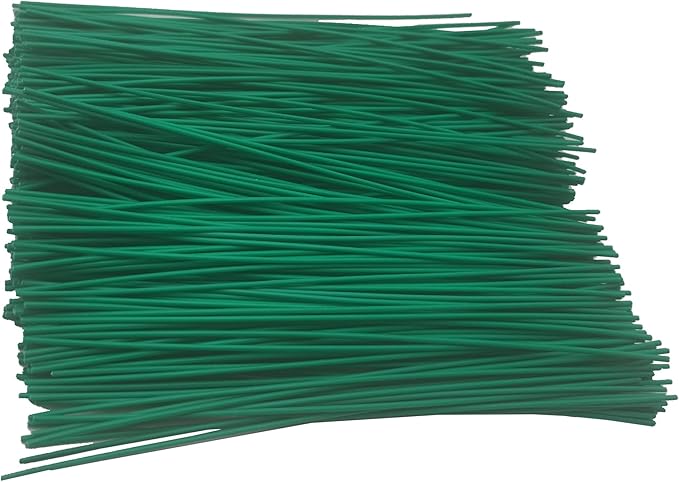 Twist Ties for Garden Plant Bag 6 inches 500 Pcs Candy Coffee Bags Ties (500, Green)