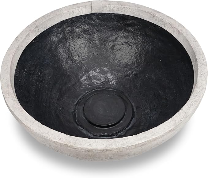 Aquascape Fountain Bowl Container Water Garden, Lunar Gray, 32 inch Dia (81 cm), 78395