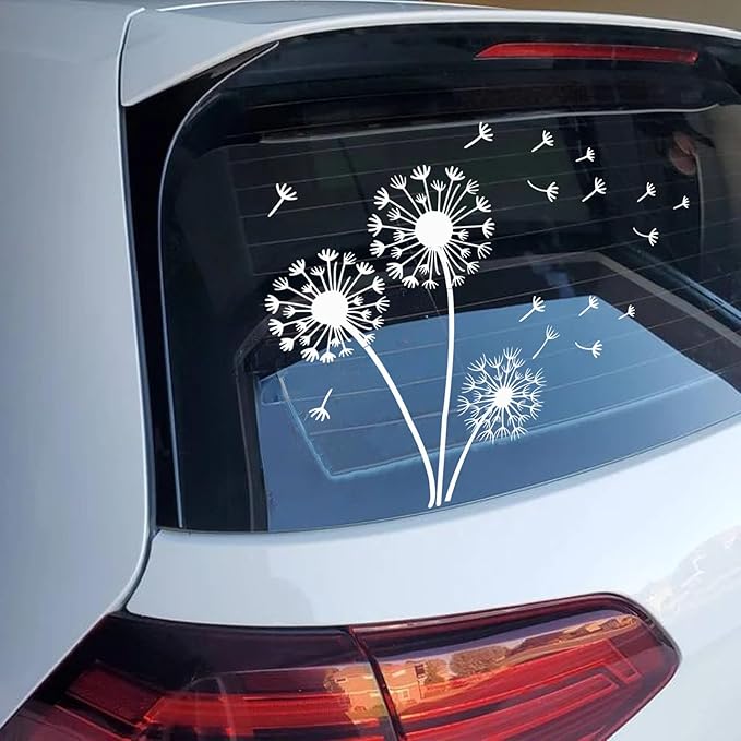 Large Flower Stencils for Painting Garden Fence Dandelion Floral Stencil Templates Painting on Wood Furniture Wall Mural (Dandelion)
