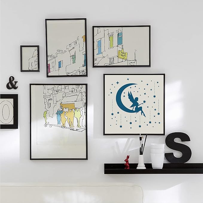 GORGECRAFT Moon Goddess Logo Stencil Reusable Star Wall Painting Template Large 11.8x11.8 Inch DIY Home Signs for Painting on Wood, Scrapbook, Wall, Floor Airbrush Painting Drawing