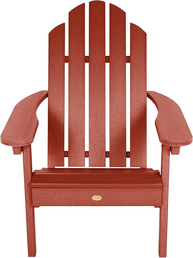 Highwood Classic Westport Adirondack Chairs, 2-Piece Set, Rustic Red