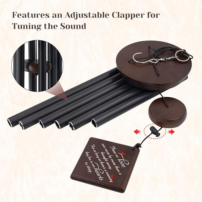 ASTARIN Wind Chimes for Outside,28'' Memorial Wind Chimes Sympathy Wind Chimes for Loss of Loved One Cardinal Memorial Wind Chime Bereavement Condolence Gifts for Loss of Mother Father Husband