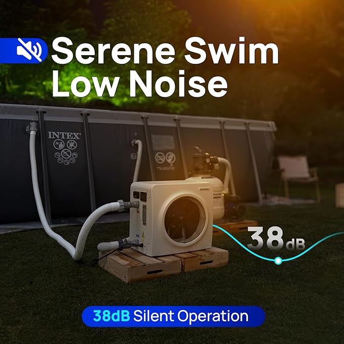 AQUASTRONG Swimming Pool Heat Pump,Electric Pool Heater for Above Ground and Inground Pool,Heating and Cooling Pool Heater Pools Up to, 6500 Gallons