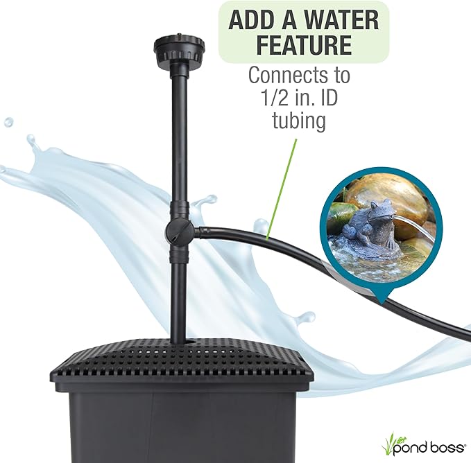 pond boss Medium Filter Kit with Pump for Ponds and Water Features