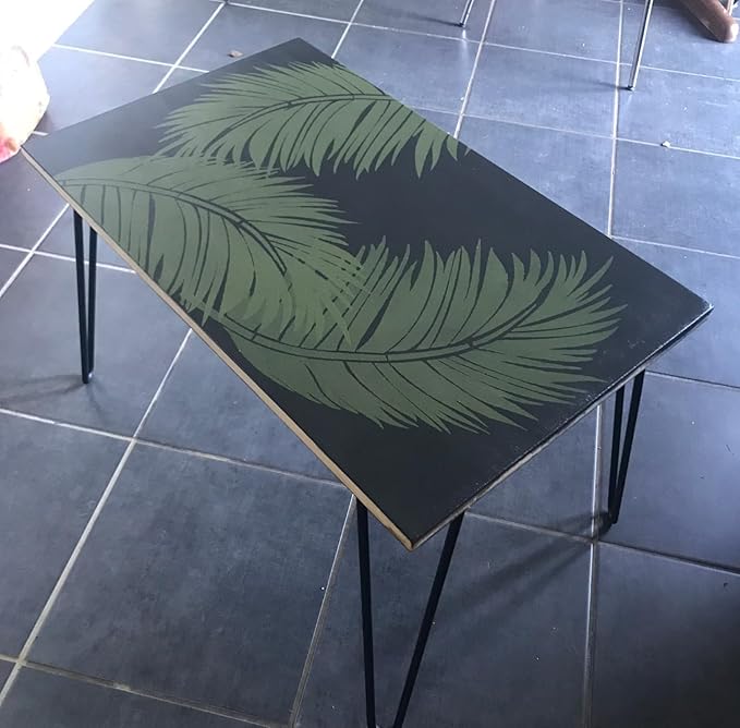 Large Leaf Stencils for Painting on Walls Fern Palm Stencil Tropical Leaves Wall Stencils for Crafts Furniture Wood Fabrics