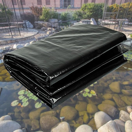 20X20FT Reinforced PE Pond Liner, KOI Pond Liners for Outdoor Ponds, Enhanced 5-Layer Structure Pond Liner for Fish, Duck, Garden Raised Bed and Waterscape Pond(0.82oz/sq ft Thickness)