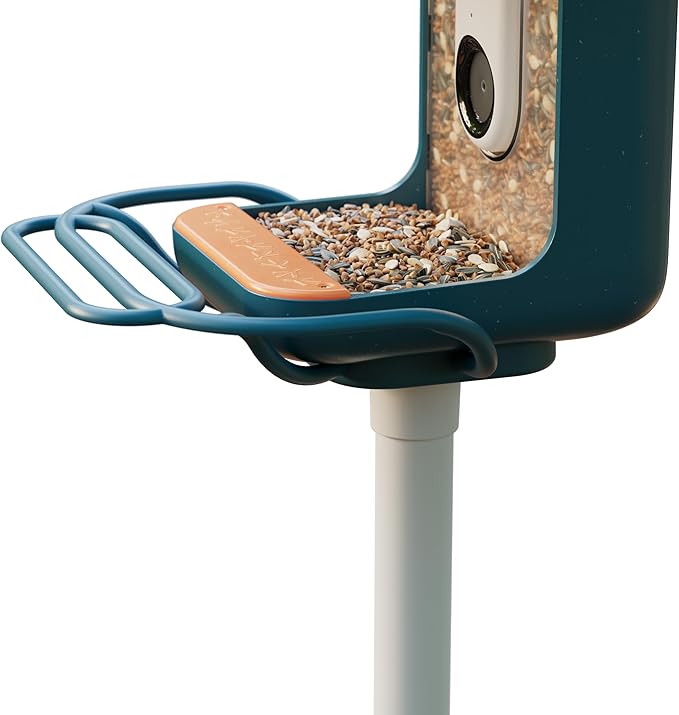 Birdbuddy Blue Perch Extender – Add-On Accessory for Better Watching Experience - Outdoor Bird Perch - Weatherproof and Durable