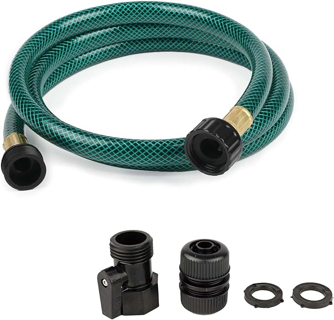 Garden Hose Leakproof for Gardener: 1/2” PVC Water Hoses with GHT Fittings - 5 FT No Kink and Flexible for Outdoor Watering