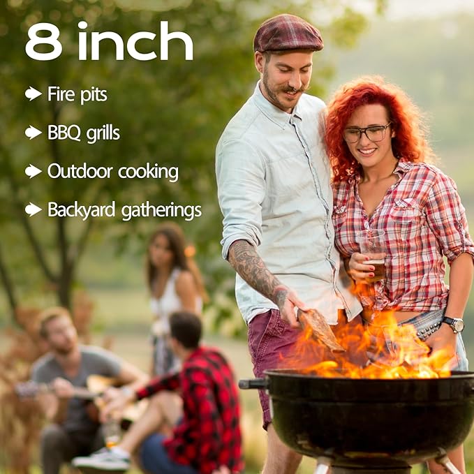 Kiln Dried Oak Firewood Bark Free Hardwood Logs for Pizza Ovens Fire Pits Fireplaces Clean Hot Burning Lights Quickly 8in 15lbs