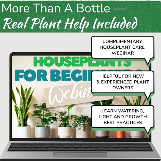 Stainless Steel Watering Can for Houseplants by Houseplant Resource Center | 1L Capacity for Indoor/Outdoor Plants in Brushed Gold