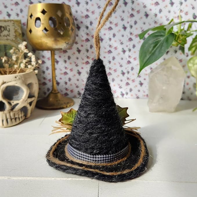 KINGLAKE Jute Twine String 3mm Black Twine Heavy Duty Twine String 328 Feet Long String for Crafts, Gift Wrapping, Packing, Home Decor and Halloween Decoration