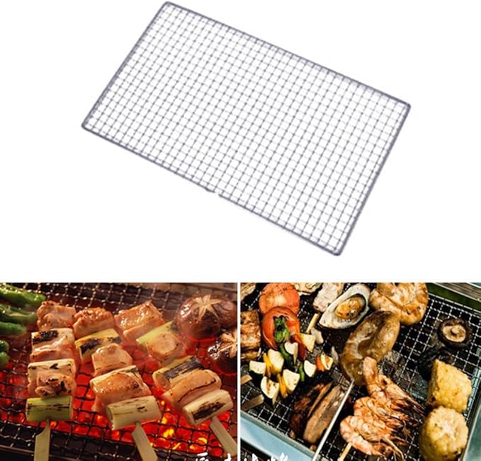 Stainless Steel BBQ Grill Grates Replacement, Mesh Wire Net, Cooking Rack for Outdoor Camping Barbecue (30x45cm/11.8x17.7in)