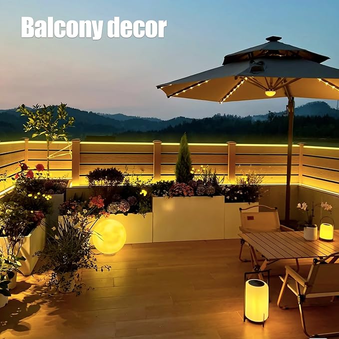 Fairy Light Solar Outdoor 33Ft 100 LED Rope Lights for Outside 8 Modes Warm White Solar Fairy Lights for Patio Fence Party Garden Yard Home Holiday Tree Outdoor Decoration