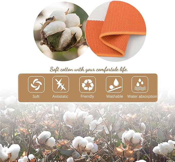 KOZYFLY Striped Rug 3x5 Ft Orange and White Halloween Fall Front Door Rug Hand Woven Area Rugs Washable Outdoor Doormats Indoor Entrance Mat for Front Porch Kitchen Entryway Patio Holiday
