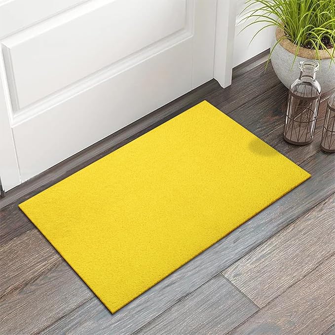 AAZZKANG Yellow Door Mats 2 Pack Multipurpose Utility Mats for Entryway, Plant Place