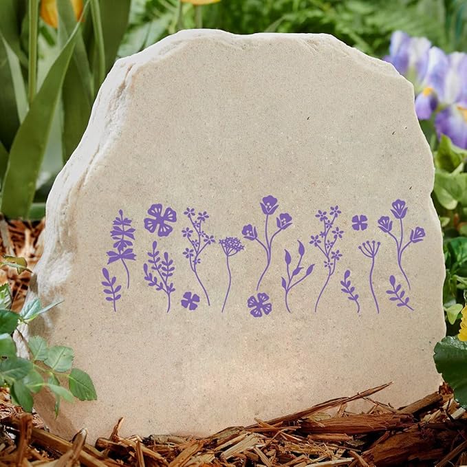 DGAGA 5 Set Spring Silk Screen Stencils Self Adhesive Screen Printing Stencil Reusable Mesh Stencils Garden Chalk Stencils for Chalk Paste Paint on Wood Signs, Fabric,DIY Home Decor,Crafts Chalks Art