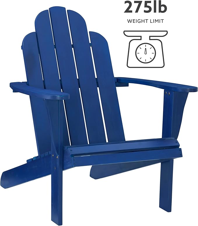 Jayde Blue Adirondack Chair by Linon