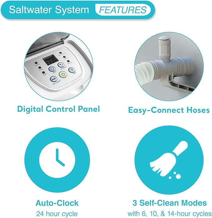 Intex Krystal Clear Saltwater Pool Chlorine System for 4500 Gallon Above Ground Swimming Pools with Timer and Ground Fault Interrupter