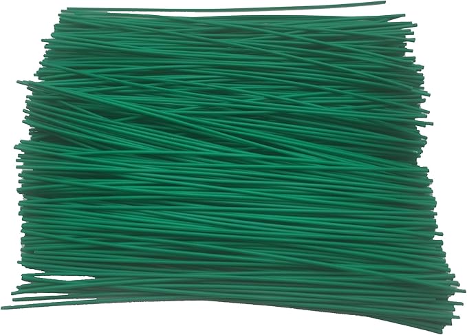 Twist Ties for Garden Plant Bag 6 inches 500 Pcs Candy Coffee Bags Ties (500, Green)