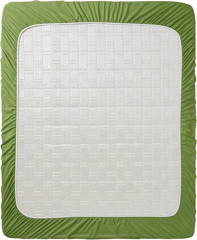 Clara Clark Fitted Sheet, Extra Deep Pocket Fits Deep Mattress, Luxury Soft Fitted Sheet Only, Twin XL Calla Green