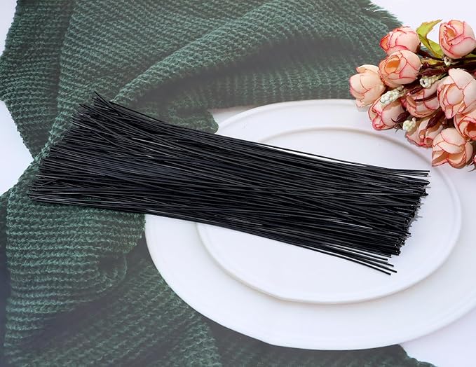 Tupalizy 8 Inch Reusable Cable Ties Wire Twist Ties Garden Twine for Plastic Bags Electronics Cords Organizing Gardening Vines Climbing Plants Halloween Christmas Holiday Decors Crafts,100PCS, Black
