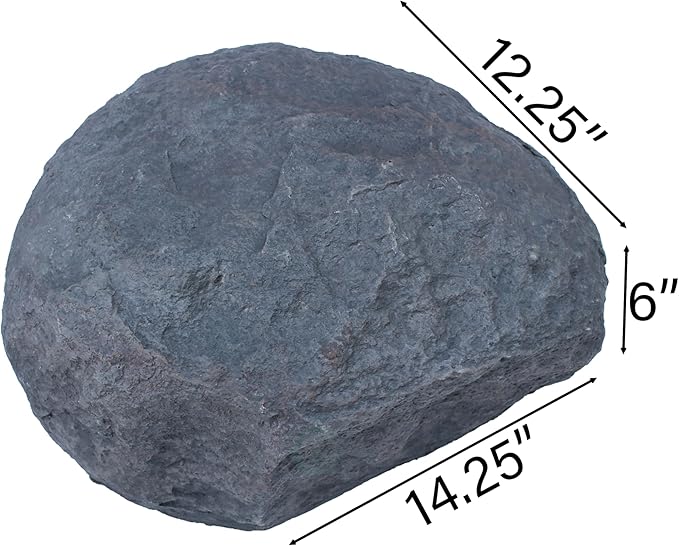 Gardenised Outdoor Artificial Lightweight Cobble Rock Decor, Covers Up Landscape Utilities