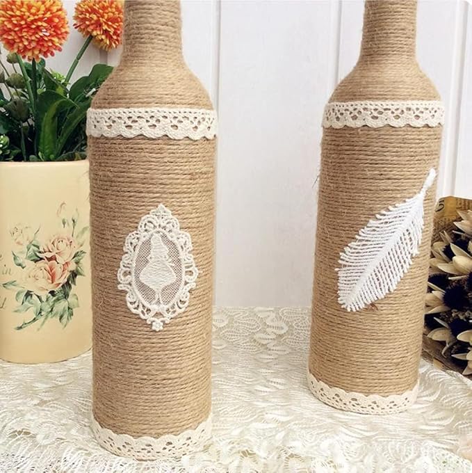 4mm Jute Twine, 328 Feet Braided Natural Jute Rope,Brown Jute Burlap String Heavy Duty and Thick Twine Hemp Rope for DIY Arts Crafts, Gardening, Bundling，Home Decorating, Cat Scratching Post