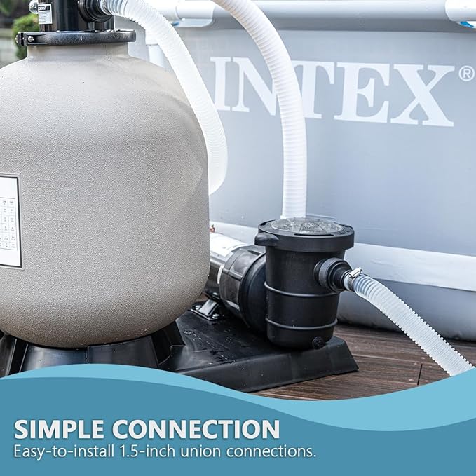 XtremepowerUS 1.5HP High Flow Pool Pump Self Prime Above Ground Swimming Pool Spa Pump 1.5" Strainer Basket Filter
