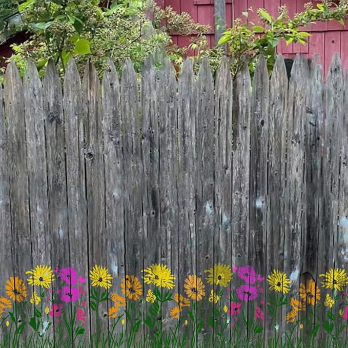 Large Wildflower Stencil for Painting (15x12 Inches) - Stencils for Crafts Reusable for Wood, Canvas, Paper & Fabric - Flower Stencils for Painting on Walls & Floors - Large Pattern Stencil