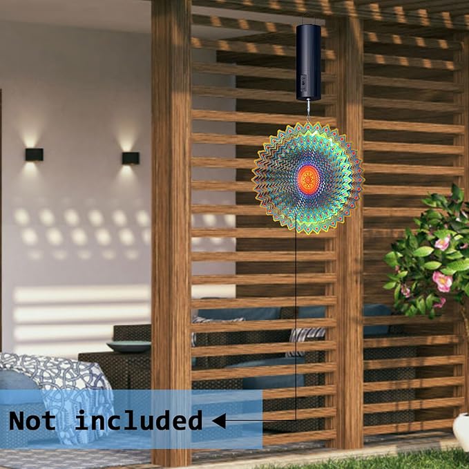 Disco Ball Motor Hanging Display Motor Rotating Motor Multi-Purposes for Mirror Ball Wind Spinner,Wind Chime,Garden Decor,Hanging Ornament Outdoor Sculpture,20 RPM Medium Speed(Black)