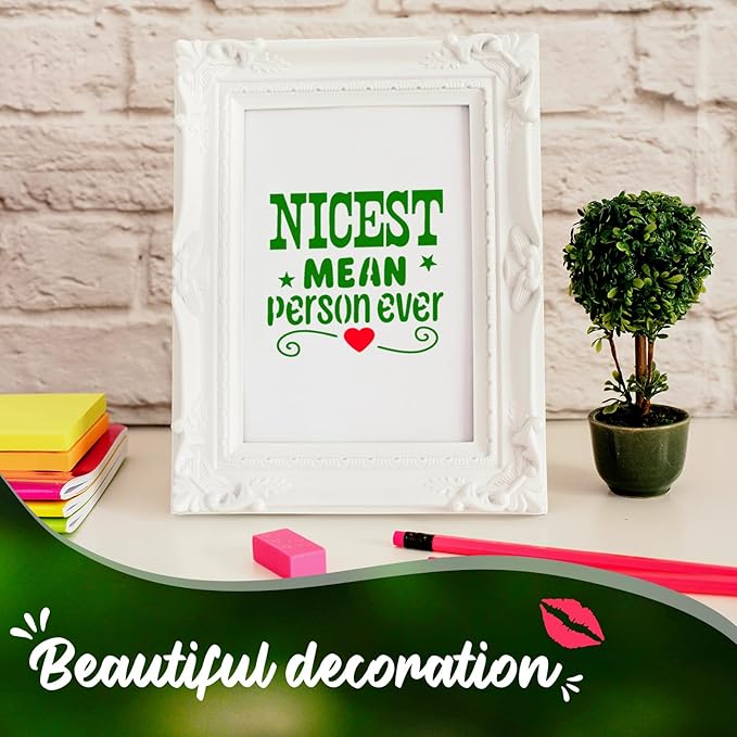 Marspark 66 Pcs Spring Easter Small Stencils for Crafts Reusable 3 Inch Stencils for Painting on Wood DIY Craft Paint Template for Wall Home Decor Card Rock Canvas Drawing Holiday (Sarcastic)