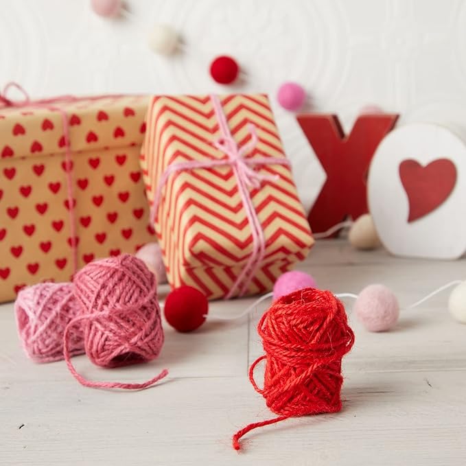 24 Rolls Colored Twine String for Crafts, 2mm Macrame Cord for Gift Wrapping - 12 Colors Twine for Crafts and Macrame Supplies (11 Yards Each, 264 Yards Total)