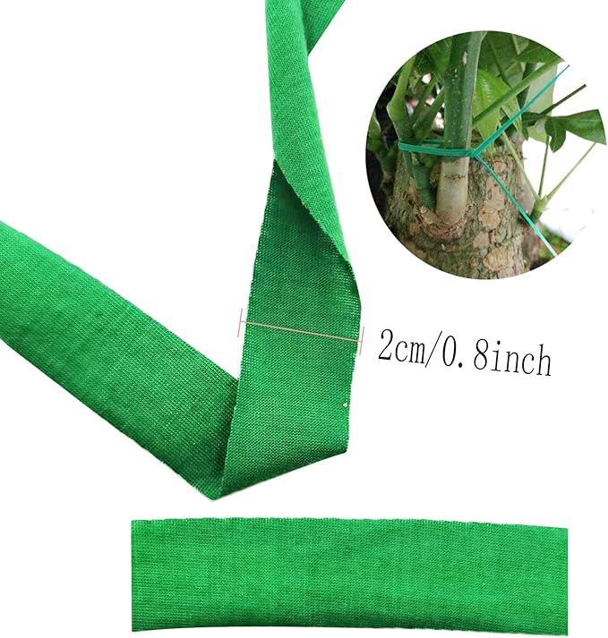 3 Pack Green Garden String, Garden Twine, Soft Ties for Plants, Tree, Flowers, Stretchy Plant Supports Multi-use Craft String