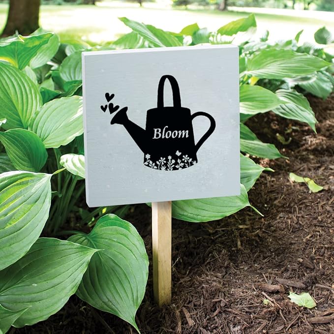 DGAGA Garden Tools Silk Screen Stencils Self Adhesive Screen Printing Stencil Reusable Bloom Mesh Stencils Vegetable Chalk Stencils for Chalk Paste Paint on Wood Signs, Fabric,DIY Garden Decor