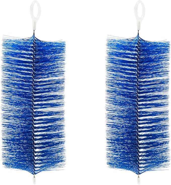 RINOO 2 Pcs Fish Pond Filter Brushes Set for Koi Pond Filter Fish Tank Aquarium Water Garden Pond Skimmer Filter Cleaning Brush 16 Inch by 4.7 Inch (Blue)