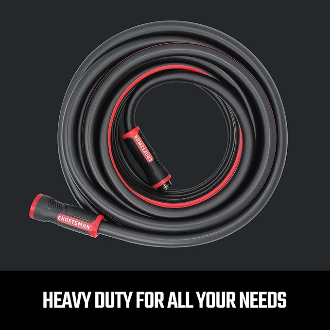 Craftsman Heavy Duty Professional Grade Garden Hose,50 Feet x 5/8 Inch,(Pack of 4)