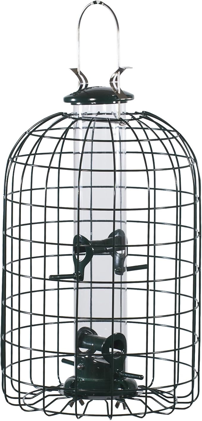Audubon Squirrel Proof Caged Tube Feeder