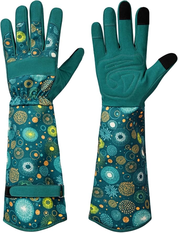 Gardening Gloves for Women Long Sleeve Garden Gloves Ladies Light Protective Gloves for Yard & Outdoor Work