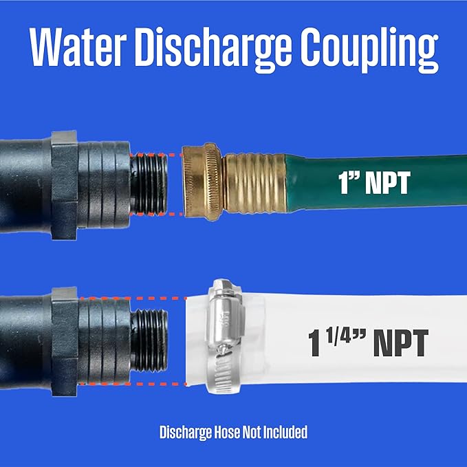 Westinghouse Sump Pump 1/4 HP 25 GPM Submersible Water Pump Thermoplastic Portable Utility Pump High Flow Water Removal for Swimming Pool Garden Pond Basement Window Wells with 10ft Long Power Cord