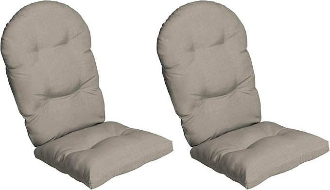 Arden earthFIBER Outdoor Adirondack Cushion, 21.5 x 48, Water Repellent, Fade Resistant, Cushion for Adirondacks or Rocking Chairs 21.5 x 48, Sandbar Taupe Texture