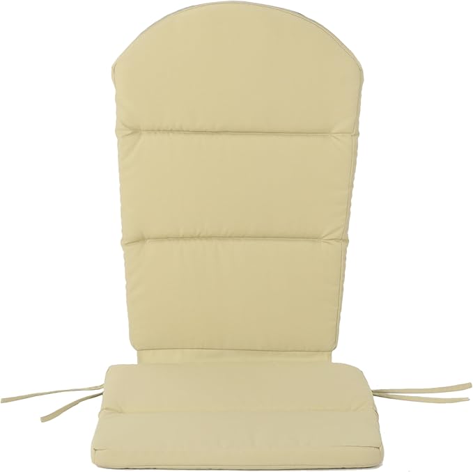 Christopher Knight Home Terry Outdoor Water-Resistant Adirondack Chair Cushions (Set of 2), Khaki, 2 Count (Pack of 1)