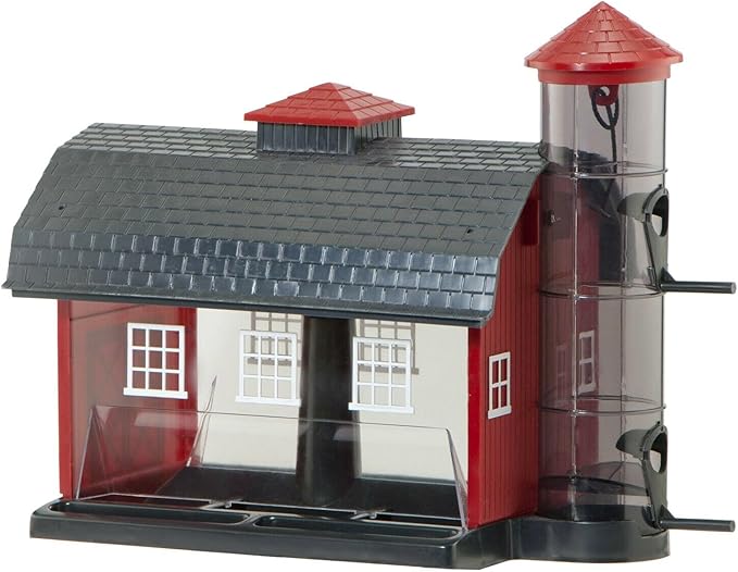 Audubon Red Barn Combo Seed Bird Feeder Model 6290