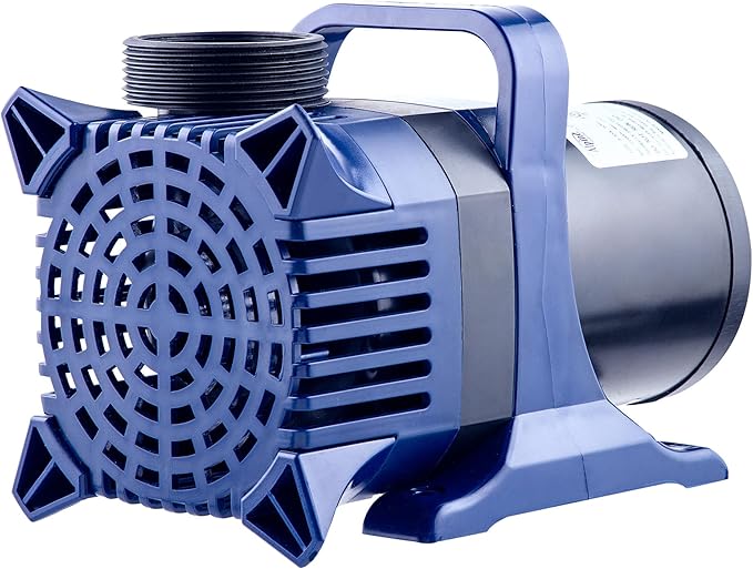 Alpine Corporation PAL5200 | 5200 GPH Submersible Water Pump with 33-ft Cord — Quiet 426W Motor, 25-ft Lift — Multi-Angle Flow for Ponds, Waterfalls & Fountains — Durable & Efficient (Blue)