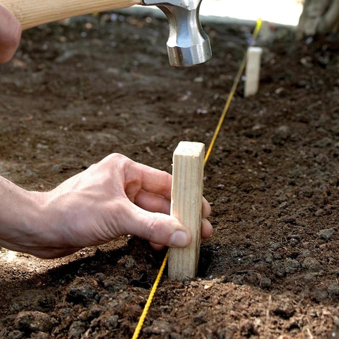 Romeda Mason line #18, 500 Ft Length String Line, Mason Line String, Construction String, Yellow String, Twine String for Gardening, Braided Mason Line, Masonry String Lines, String Lines