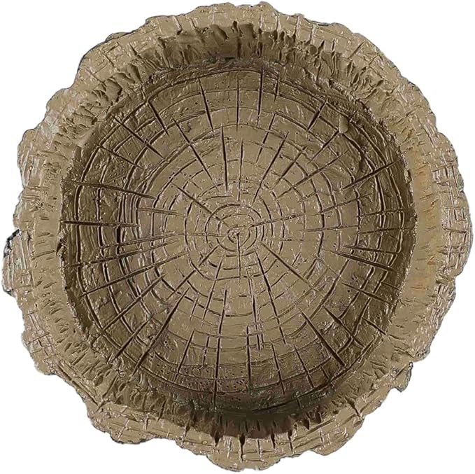 Tree Trunk Food/Water Dish for Amphibians, Reptiles and Other Little Critters, Made from Premium Non-Toxic Resin - Small Size