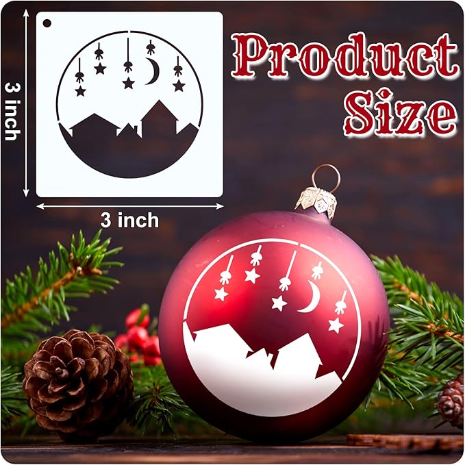 Marspark 66 Pcs Spring Easter Small Stencils for Crafts Reusable 3 Inch Stencils for Painting on Wood DIY Craft Paint Template for Wall Home Decor Card Rock Canvas Drawing Holiday (Forest)