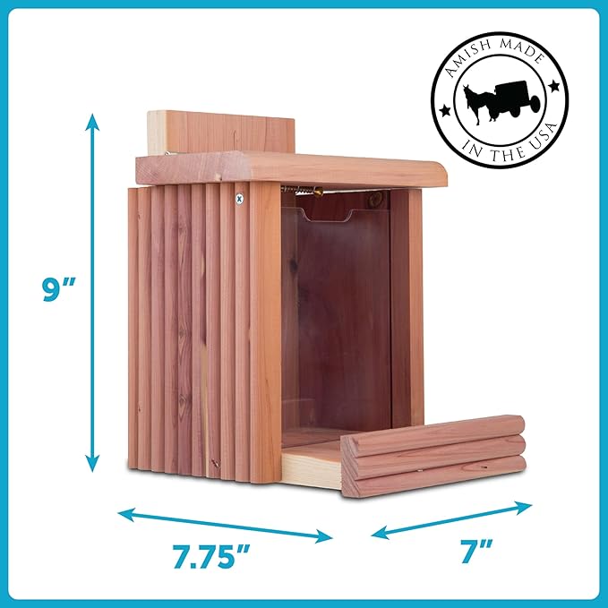 Pennington Cedar Squirrel Snacker Feeder, 2.75 LB Capacity