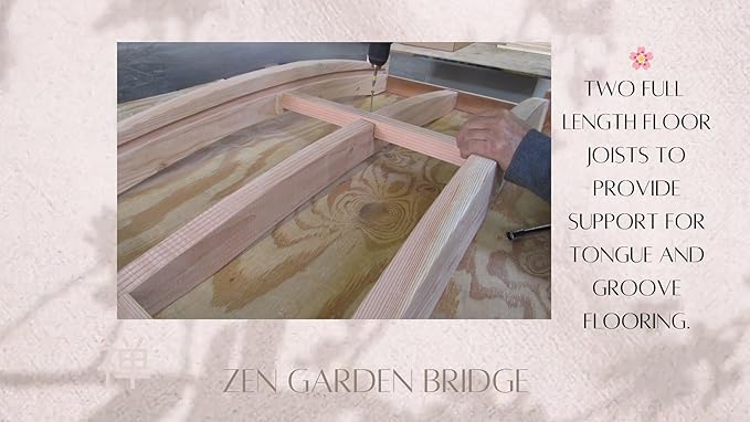 SamsGazebos Zen Japanese Style Wood Garden Bridges, 6', Brown