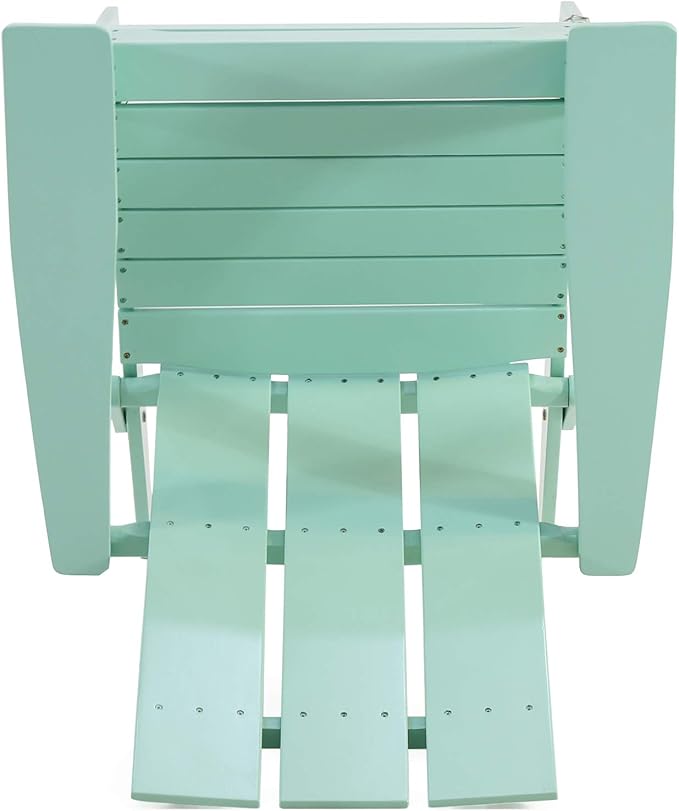 Christopher Knight Home Aberdeen Outdoor Contemporary Acacia Wood Foldable Adirondack Chair, Light Mint