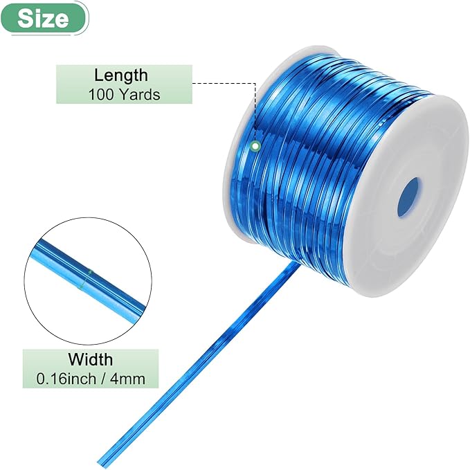 Metal Twist Ties, 100 Yards Metallic Twists Tie Bread Twisty-Ties for Party Decoration/Garden Plant/Gift Wrapping Bag/Cake/Pops Candy/Bakery Bags [Blue]